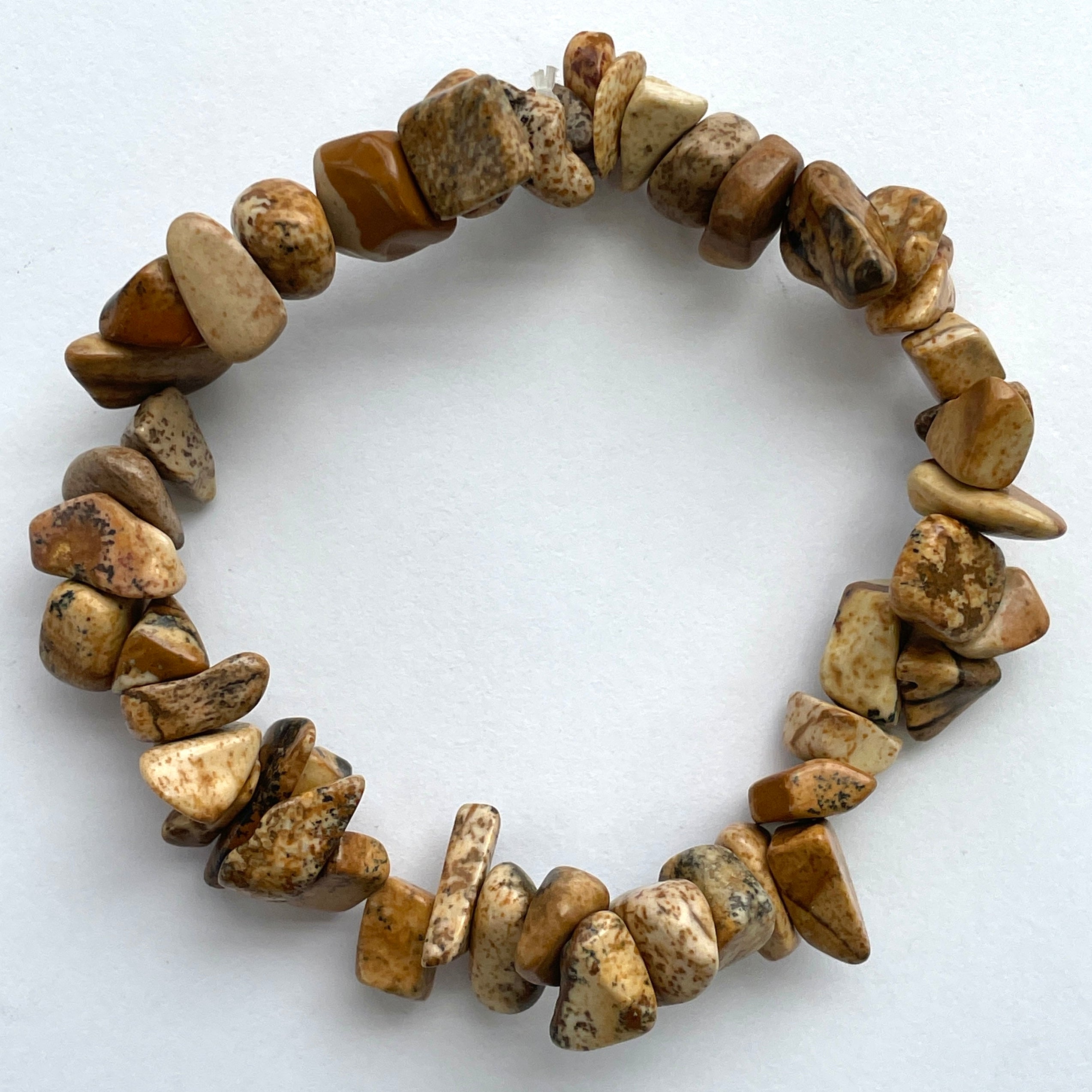Picture Jasper Chip Bracelet Picture Jasper Chip Bracelet